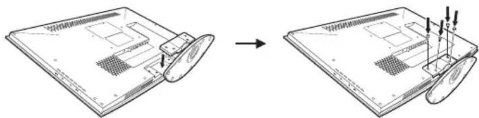 WESTINGHOUSE LD-3255AR - INSTALLING THE LED TV BASE - 1