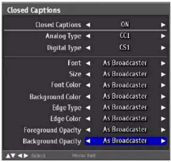 WESTINGHOUSE LD-3255AR - Closed Captions - 1