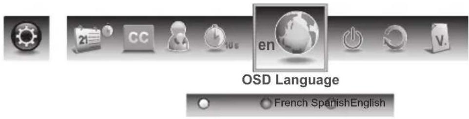 WESTINGHOUSE LD-3255AR - OSD Language - 1
