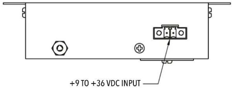 +9 TO +36 VDC INPUT