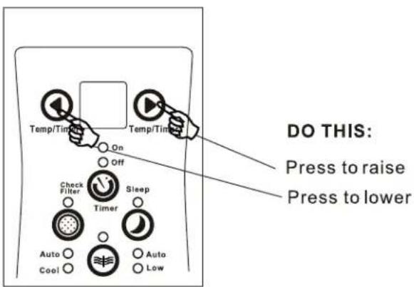 DO THIS: Press to raise Press to lower