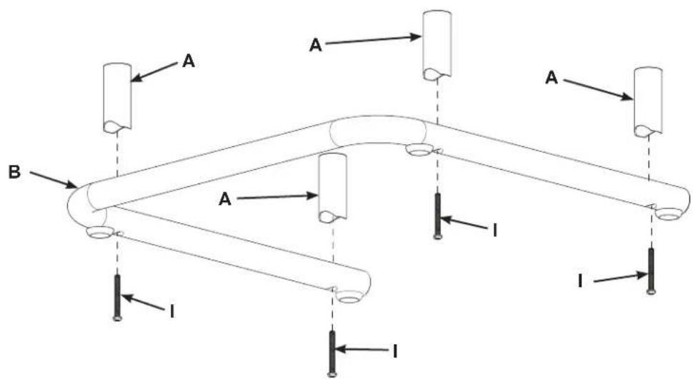 SANUS EFAB-II - Step 2 - Attach 3" Cope Tubes to Metal Base - 1