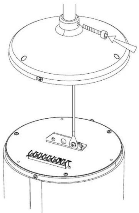 Atlas Sound PM8CX-B - Suspended Installation Via Down Pipe (Not-Included) Using 34 " Diameter Ceiling Fan Hardware - 1