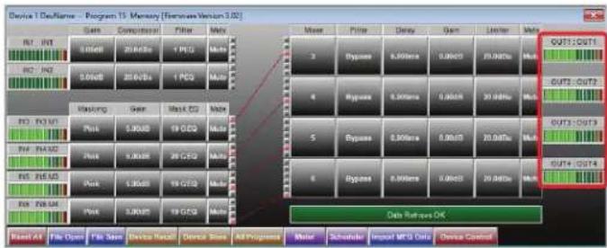 Device 1 DataName - Program 15 Memory (External Version 3.02) RT INT 8.0GHz 20.0GHz 1 PCS Mio AC NO 8.0GHz 20.0GHz 1 PCS Mio Masking Gain Mask C2 Mio Pcs 3.0GHz 19.0GHz Mio Pcs 3.0GHz 20.0GHz Mio Pcs 3.0GHz 19.0GHz Mio Pcs 3.0GHz 19.0GHz Mio Data Return OK Used All File Open File Save Device Install Device Store All Progress Meter Schedule Import MDS Data Device Control OUT1:OUT1 OUT2:OUT2 OUT3:OUT3 OUT4:OUT4
