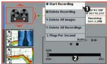 Start Recording Delete Recording Delete All Images Delete All Recordings Pings Per Second Auto 0.041.196" W 001°03.573" Remaining: 0.41-3.3MB 0.00 0.00 0.41