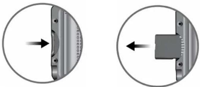 WHISTLER WGPX-635 - Removing the SD card: - 1