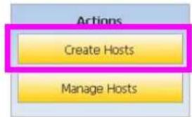 Actions Create Hosts Manage Hosts