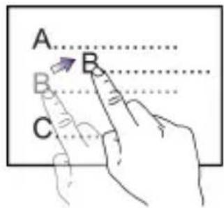 A B C