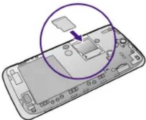 BENQ F5 - Insert a microSD card - 1