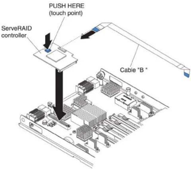 LENOVO eServer BladeCenter HS22 - Installingastorageinterfacecard - 1