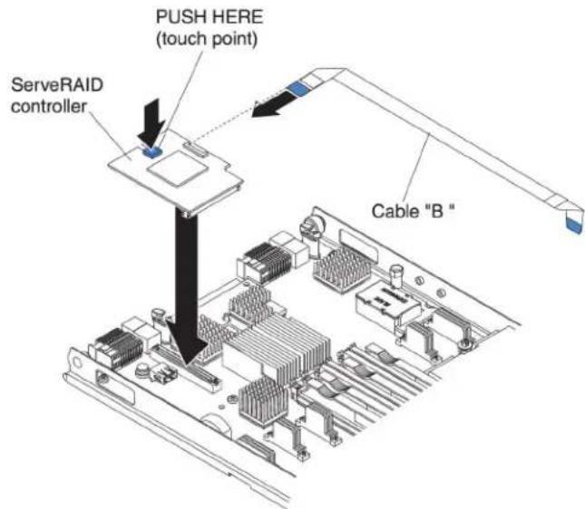 LENOVO eServer BladeCenter HS22 - Installingastorageinterfacecard - 3