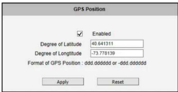 ACTi E610 - GPS Position - 1