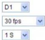 4XEM SD8111 - Video quality settings for stream 1 / stream 2 Advanced Mode - 4