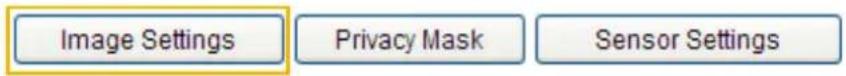 Image Settings Privacy Mask Sensor Settings