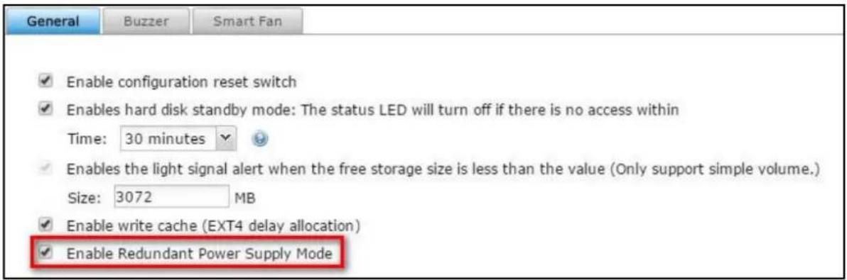 SEAGATE TVS-463 - Enable warning alert for redundant power supply on the web-based interface: - 1