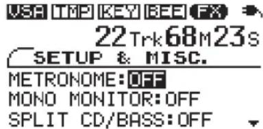 TEAC CD-BT2 - Using the metronome - 1
