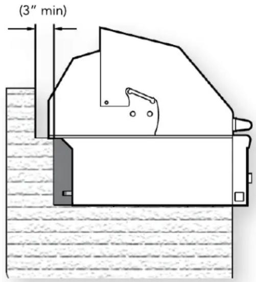LYNX SmartGrill SMART36F - REAR HOOD CLEARANCE - 1