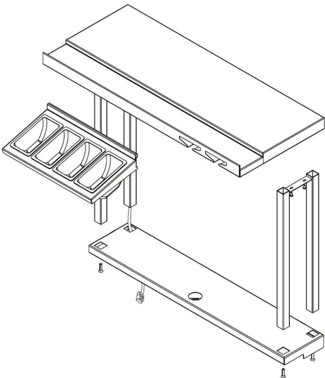 LYNX Professional LCS30F - ASSEMBLING THE LCS30 PASS SHELF (OPTIONAL) - 1