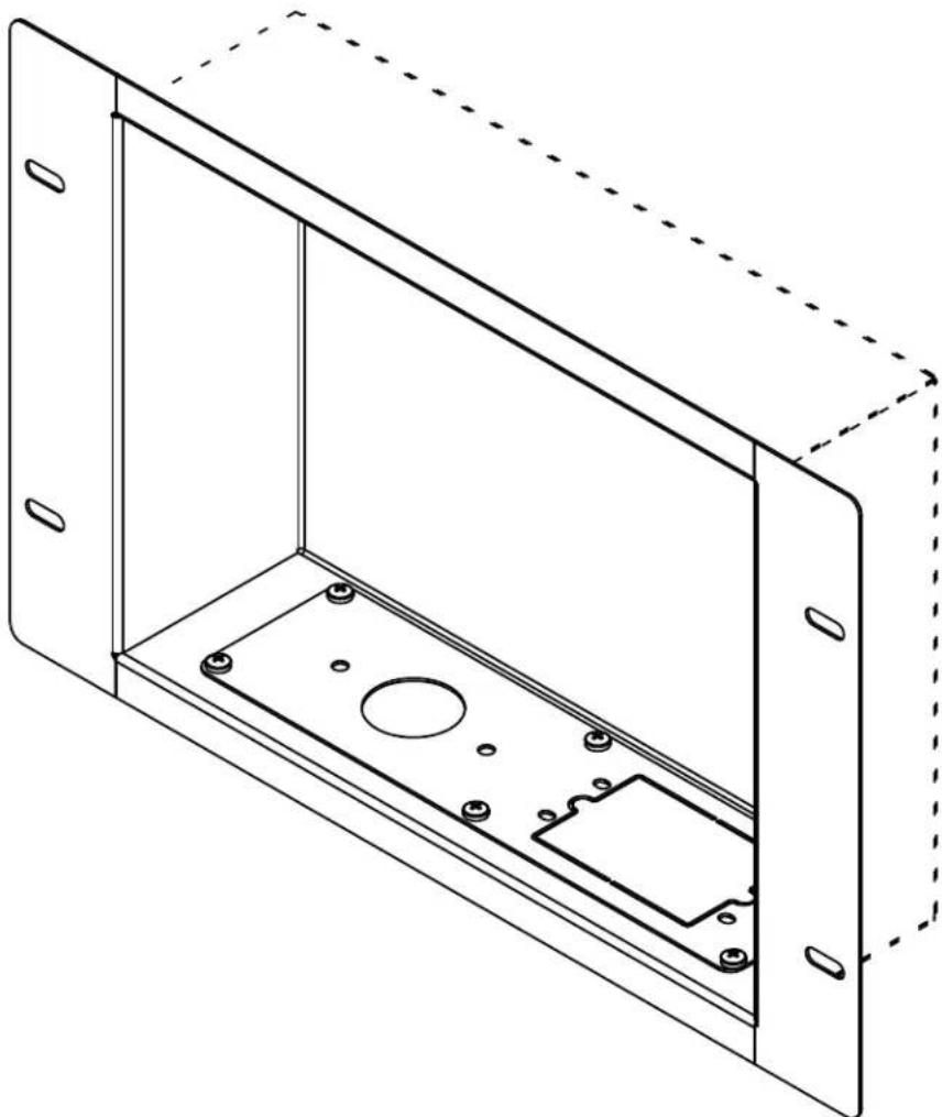 Peerless-AV IBA2AC-W - Recessed Cable Management and Power Storage Accessory Box - 1