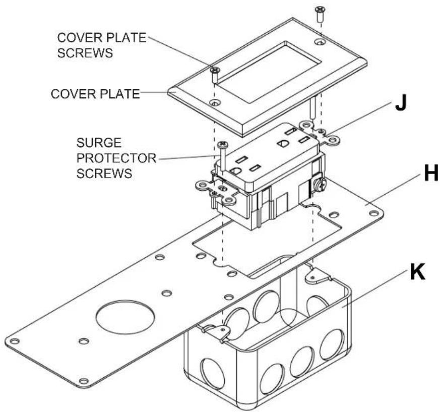 Peerless-AV IBA2AC-W - Electrical Outlet Installation - 3