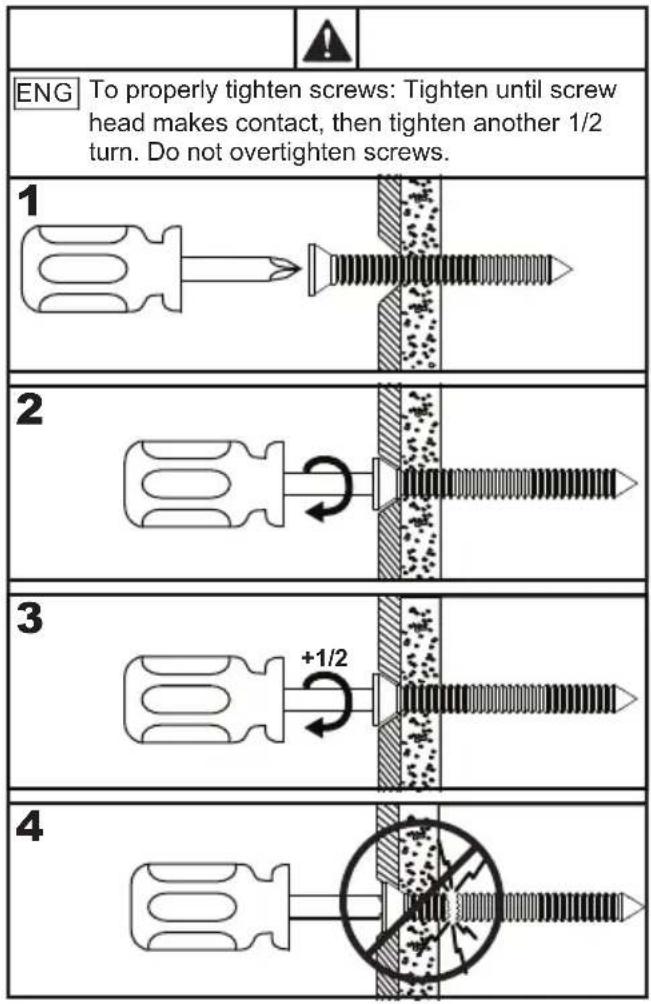 Peerless-AV DS-LEDTK-6S - WARNING - 12