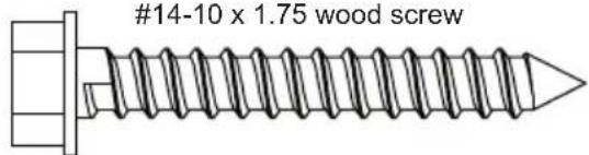 Peerless-AV DS-LEDTK-6S - 14-10 x 1.75 wood screw - 1