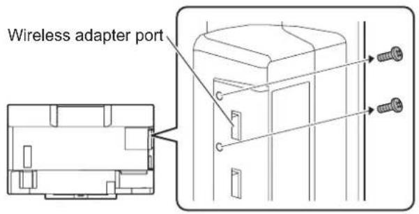 SHARP AQUOS Board PN--L603WA - Connecting the wireless adapter - 1