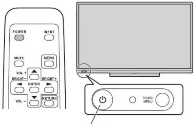 SHARP AQUOS Board PN--L603WA - Turning power on - 1