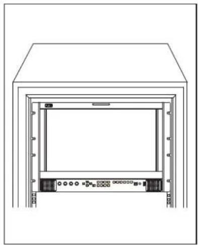 JVC DT-G27E - Using the monitor on 19" rack (Only DT-G17E) - 3
