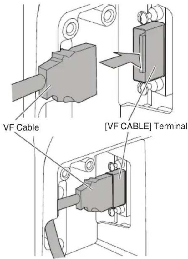 JVC VF-HP900 - Connecting the VF Cable - 3