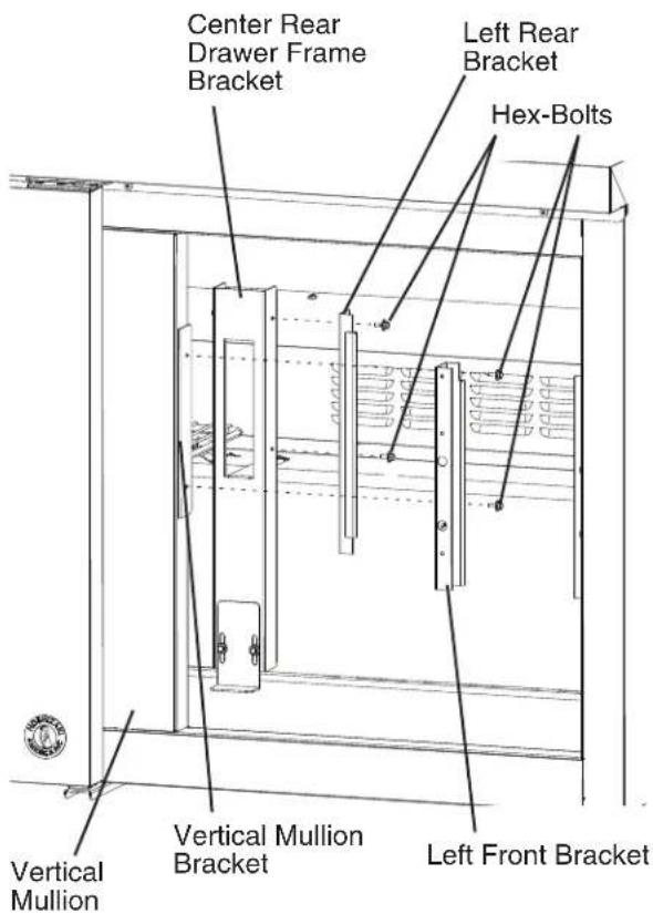 Hoshizaki CRMR72-D6 - Left Drawer Frame Relocation - 1