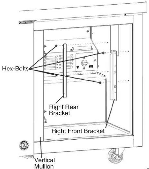 Hoshizaki CRMR72-D6 - Right Drawer Frame Relocation - 1