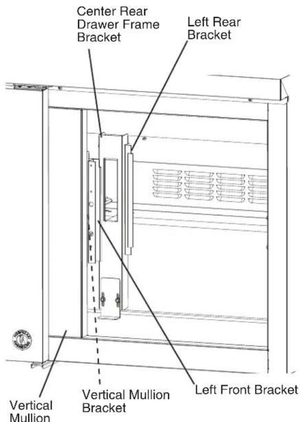 Hoshizaki CRMR72-D6 - Left Drawer Frame Relocation - 2