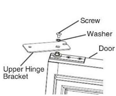 Hoshizaki CRMR72-D6 - Upper Hinge Bracket Removal and Spring Cartridge Relocation - 1