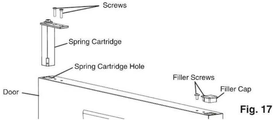 Hoshizaki CRMR72-D6 - Upper Hinge Bracket Removal and Spring Cartridge Relocation - 3