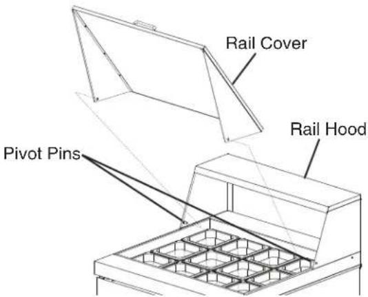Hoshizaki CRMR72-D6 - Install the Rail Cover (Prep Table Models) - 3