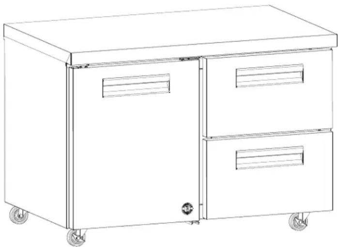 Hoshizaki CRMR60-D4 - Horizontal Mullion Replacement - 3