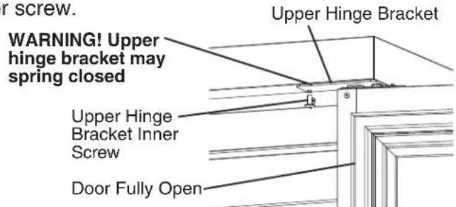 Hoshizaki CRMR60-D4 - Door and Lower Hinge Removal and Relocation - 2