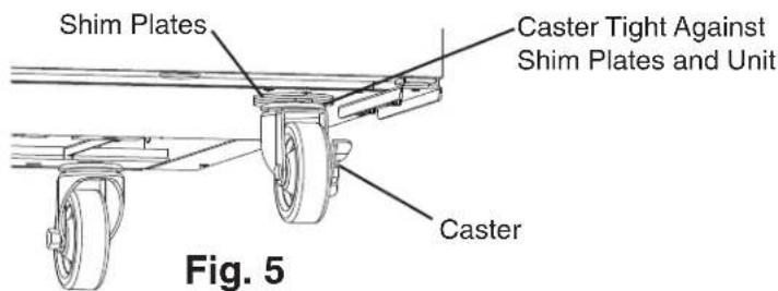 Hoshizaki CRMR60-D4 - b) Leveling the Appliance and Door Alignment - 3