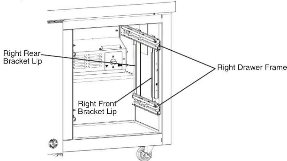 Hoshizaki CRMR60-D4 - Right Drawer Frame Relocation - 3