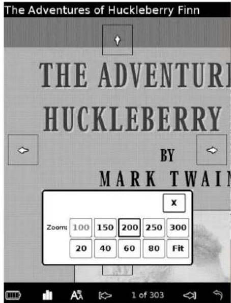 The Adventures of Huckleberry Finn THE ADVENTURE HUCKLEBERRY BY MARK TWAIN X Zooms 100 150 200 250 300 20 40 60 80 Fit