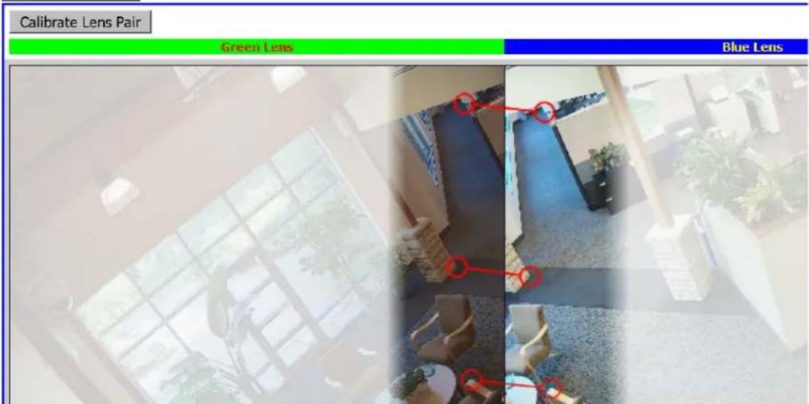 Calibrate Lens Pair Green Lens Blue Lens