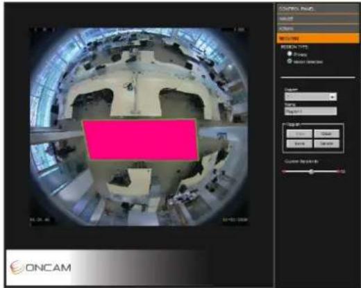 ONCAM ONCAM Player OK Cancel WARNING RESET TYPE Preview Default Session Action OK Cancel Reset Cancel Counter Response