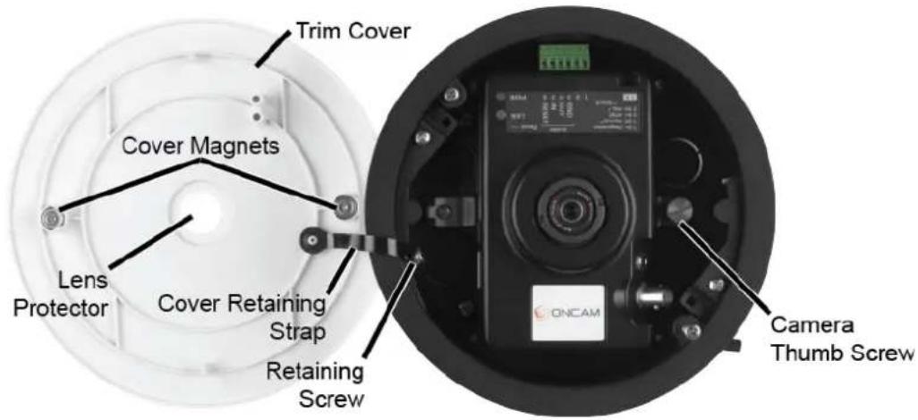 Trim Cover Cover Magnets Lens Protector Cover Retaining Strap Retaining Screw Camera Thumb Screw