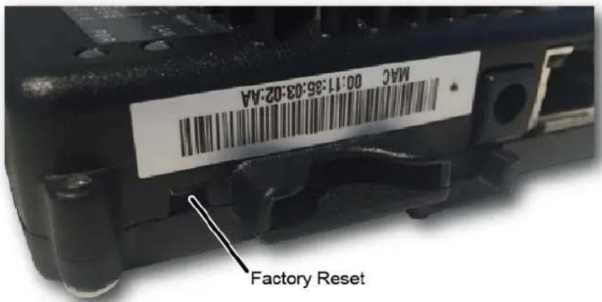 MAC 00:11:36:03-02-AA Factory Reset