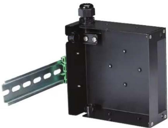 Black Box JPM397A - STEP 1: MOUNTING THE ENCLOSURE TO THE DIN RAIL - 1