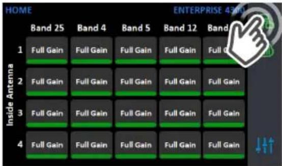 HOME ENTERPRISE 4300 Band 25 Band 4 Band 5 Band 12 Band 1 Full Gain Full Gain Full Gain Full Gain Full G 2 Full Gain Full Gain Full Gain Full Gain Full Gain 3 Full Gain Full Gain Full Gain Full Gain Full Gain 4 Full Gain Full Gain Full Gain Full Gain Full Gain