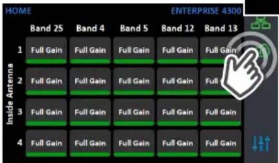 HOME ENTERPRISE 4300 Band 25 Band 4 Band 5 Band 12 Band 13 1 Full Gain Full Gain Full Gain Full Gain Full Gain 2 Full Gain Full Gain Full Gain Full Gain Full Gain 3 Full Gain Full Gain Full Gain Full Gain Full Gain 4 Full Gain Full Gain Full Gain Full Gain Full Gain
