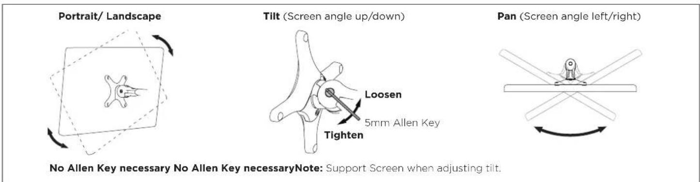 Atdec AF-AT - Adjusting the Display Bracket - 1