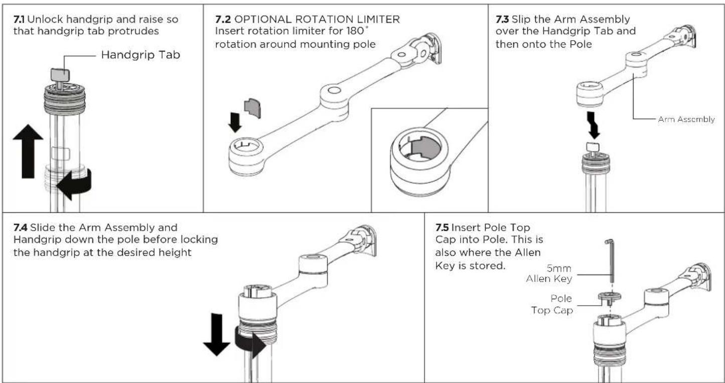 Atdec AF-AT - Install arm assembly - 1